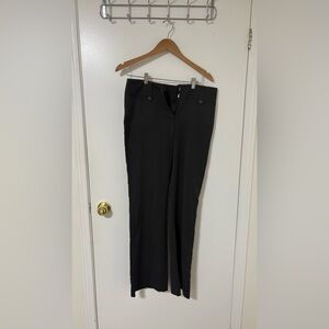 Elegant Black Straight Leg Women's Pants